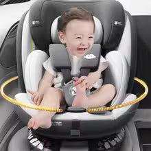 360°Rotating Baby Car Seat 0-12Yrs ISOFIX Child Safety Seat 5-Point Harness Lie-Flat Infant Carrier with Side Impact Protection